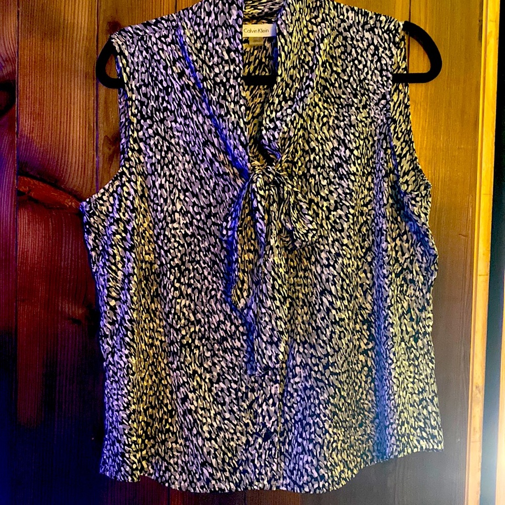 Calvin Klein bowtie blouse